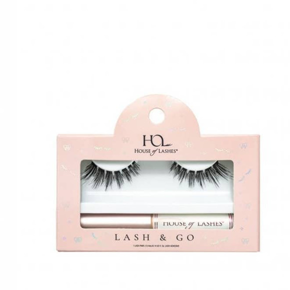 House of Lashes Siren Flare Lash & Go Kit False Faux Eyelashes Adhesive Wand New - Picture 1 of 10